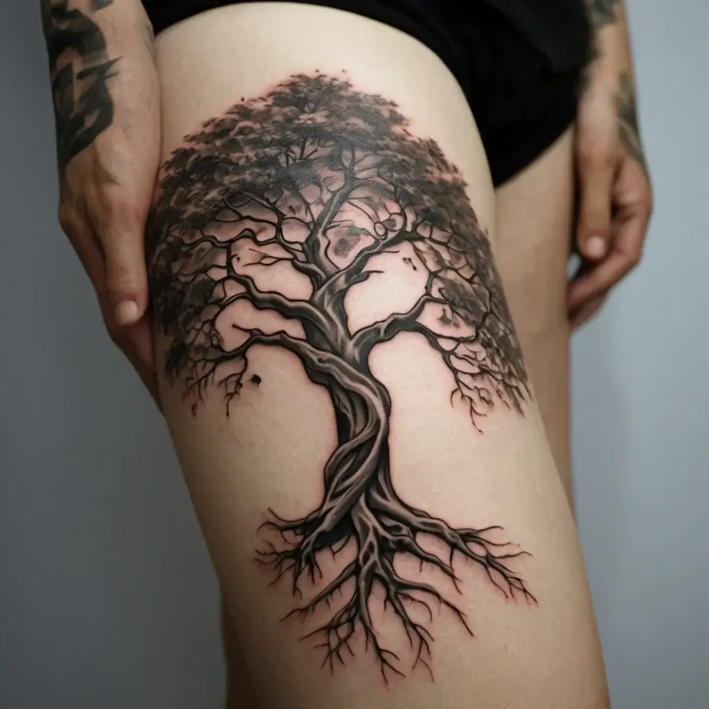 tree leg tattoo (62)