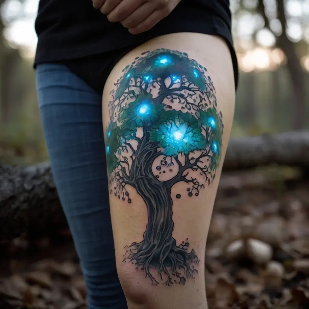 tree leg tattoo (7)