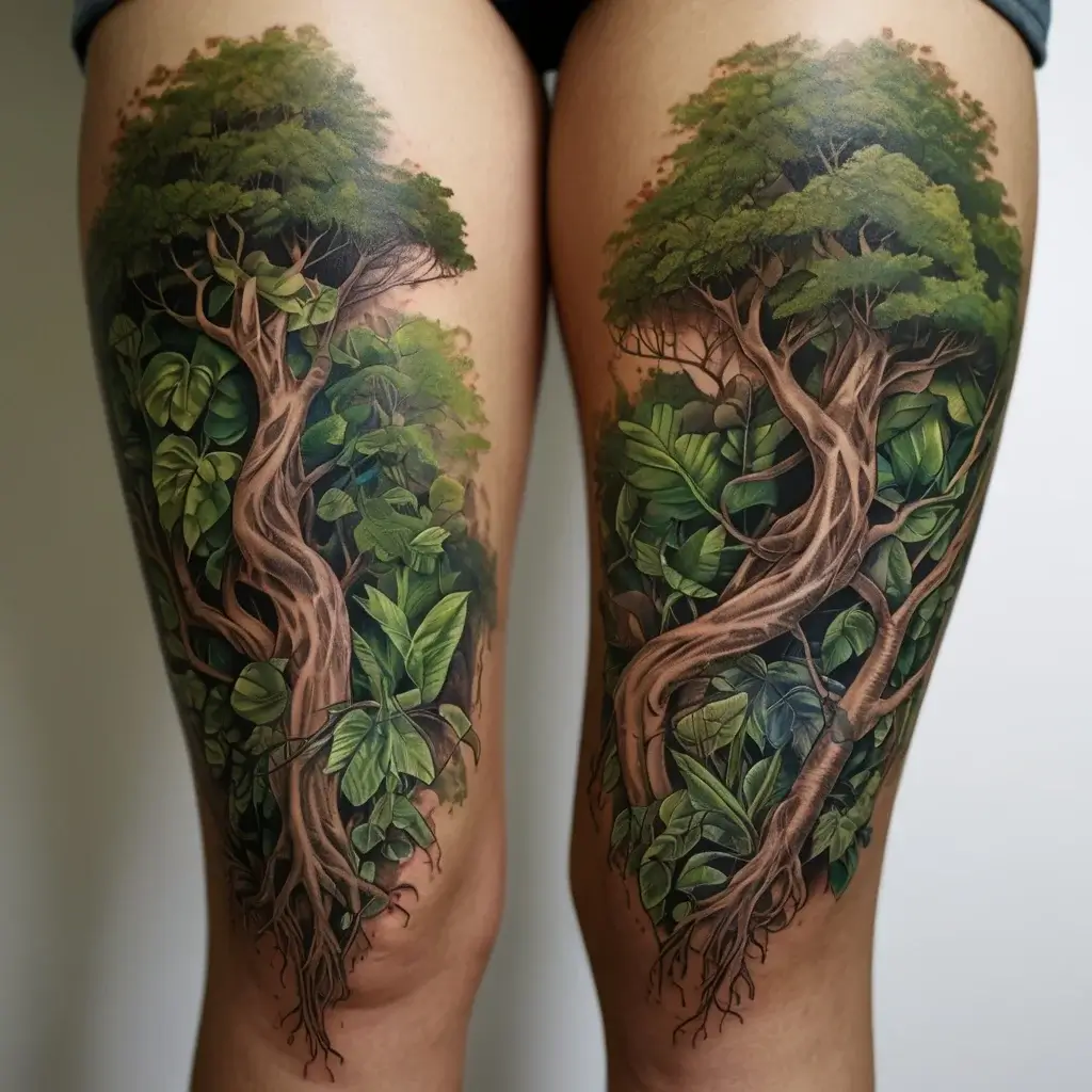 tree leg tattoo (9)