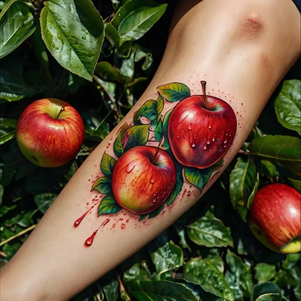 Apple Tattoo Meaning Bronctattooaus Apple Tattoo Meaning Bronctattooaus