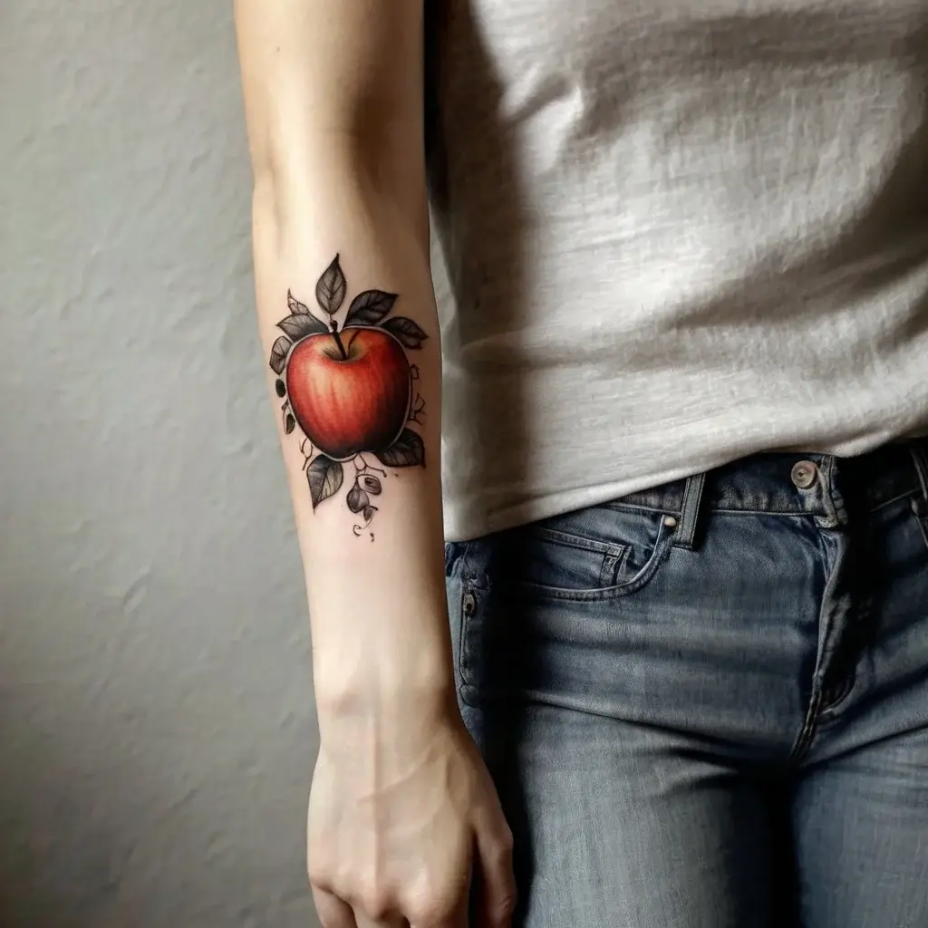Apple Tattoos Meaning Symbolism 128 Designs HBTat2 Apple Tattoos Meaning Symbolism 128 Designs HBTat2