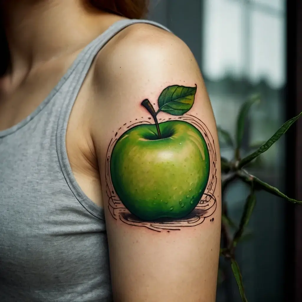 Apple Tattoos Meaning Symbolism 128 Designs HBTat2 Apple Tattoos Meaning Symbolism 128 Designs HBTat2