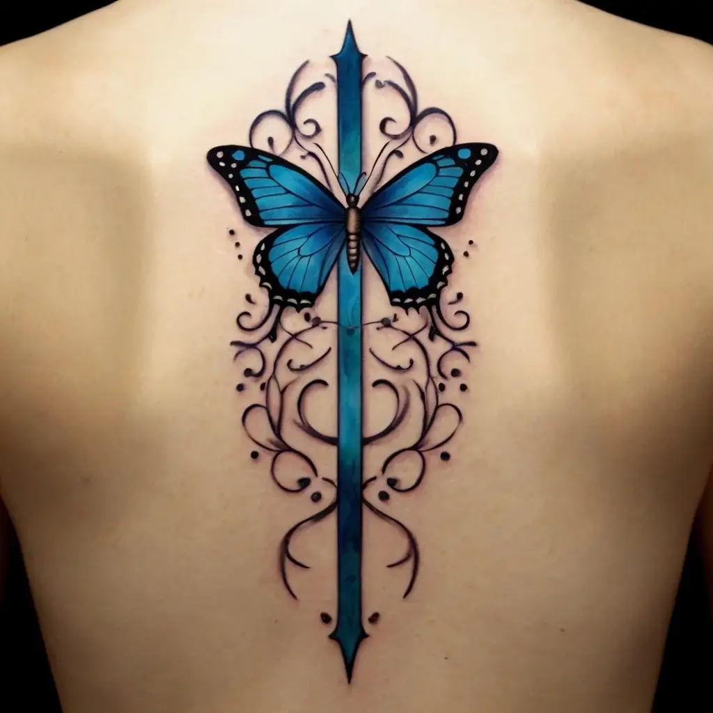 butterfly cross tattoos (18)