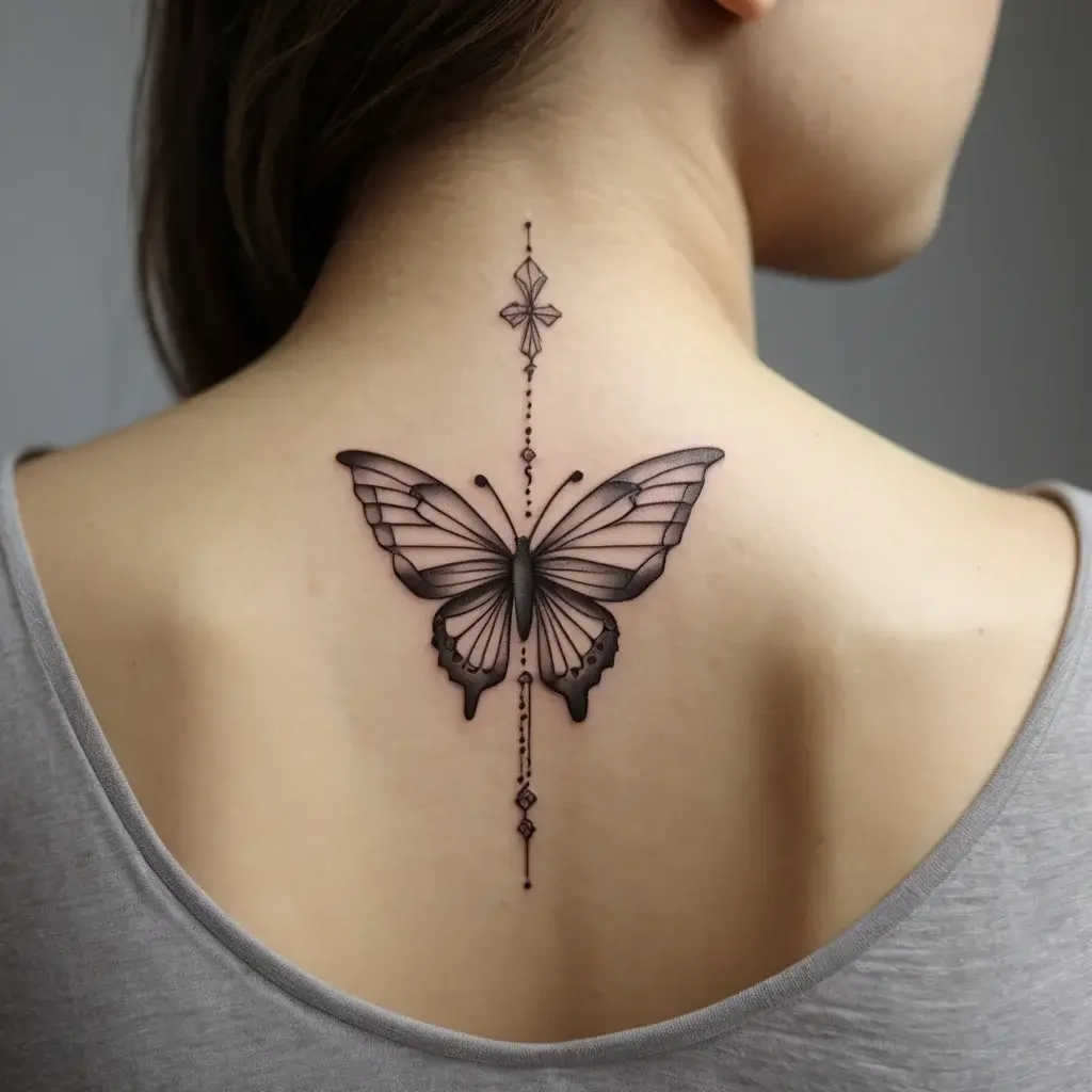 butterfly cross tattoos (33)