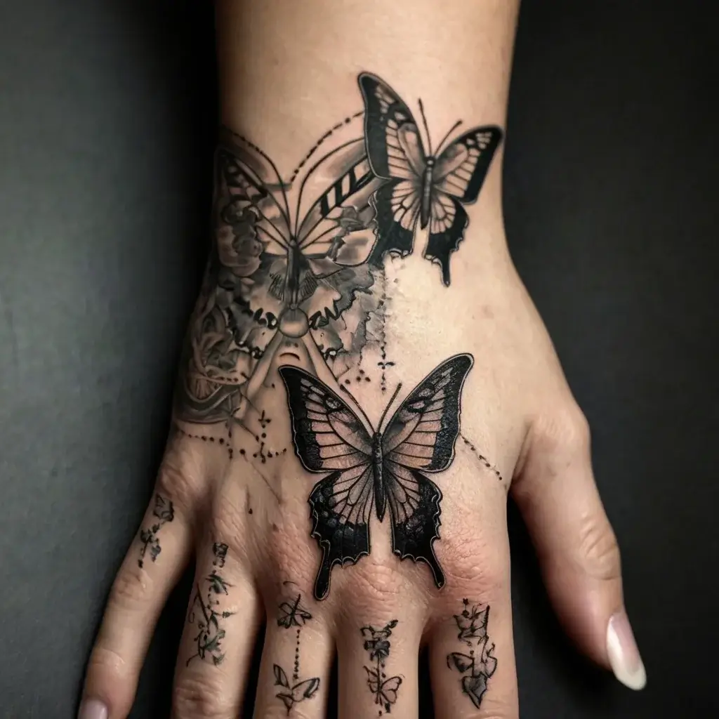 butterfly cross tattoos (39)