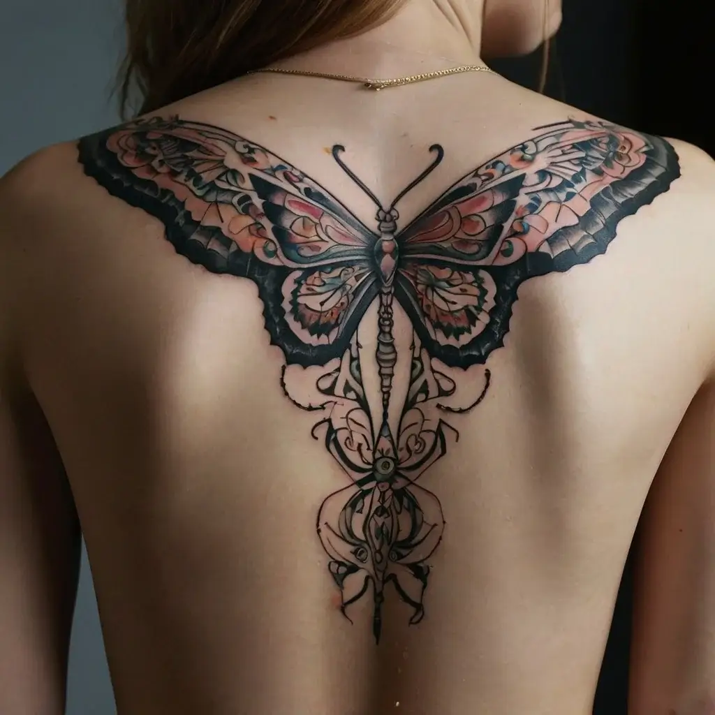 butterfly cross tattoos (49)