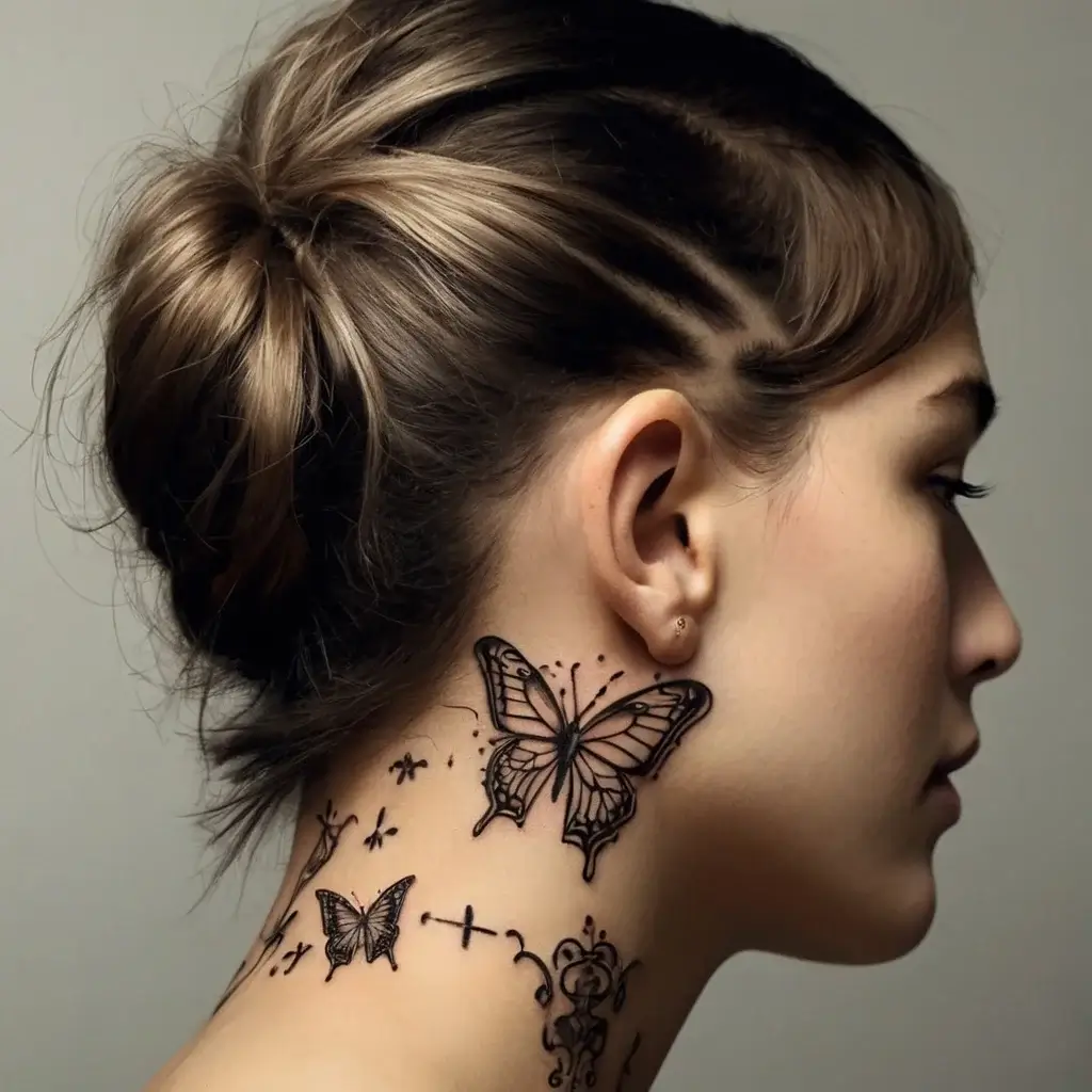 butterfly cross tattoos (56)