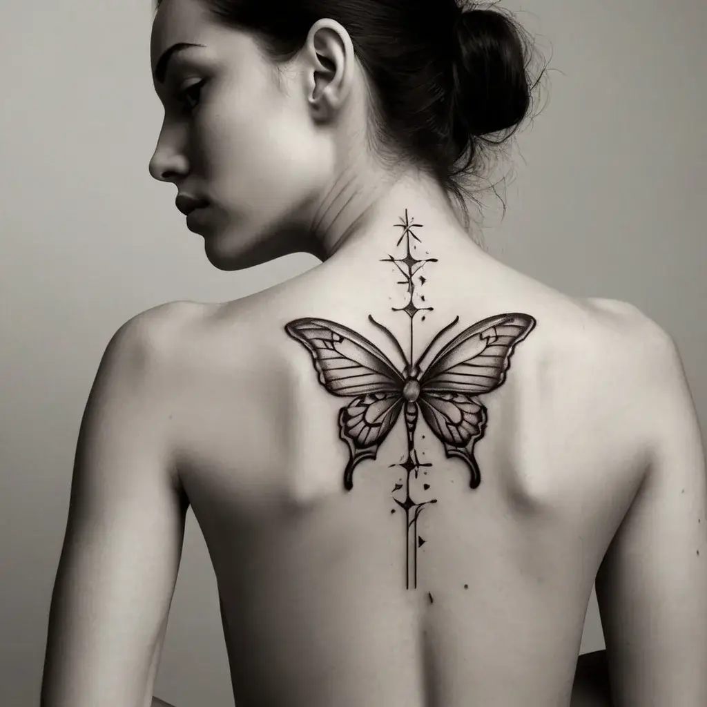 butterfly cross tattoos (57)