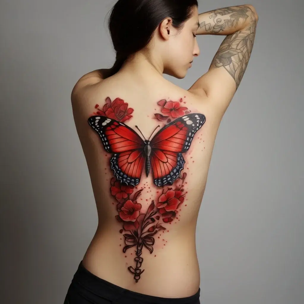 butterfly cross tattoos (72)