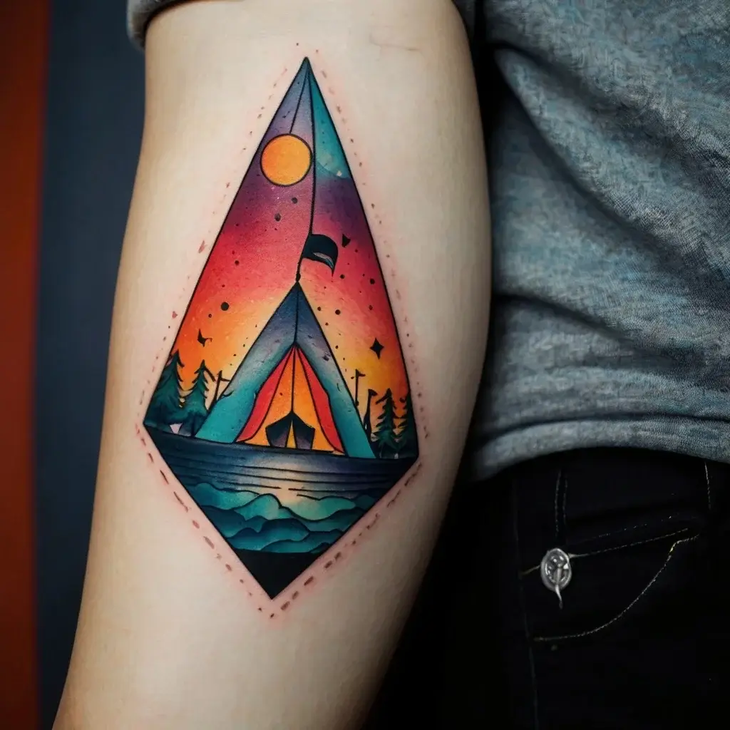 camping tattoo (1)