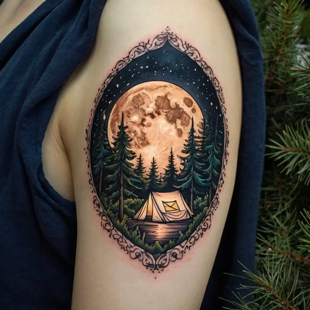 camping tattoo (15)