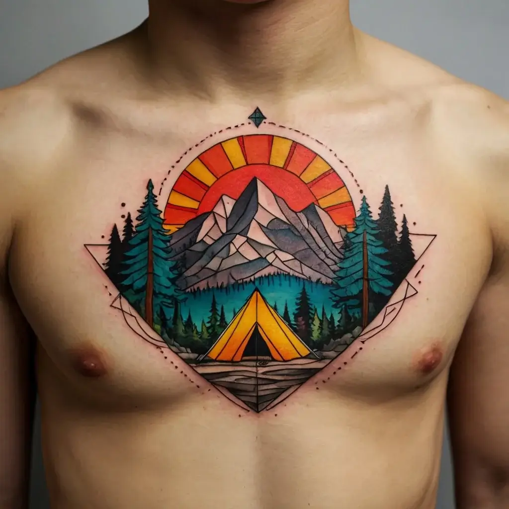 camping tattoo (16)