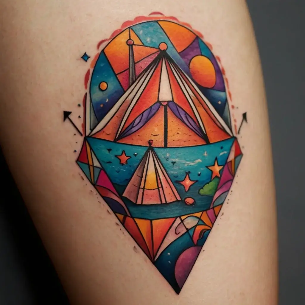 camping tattoo (2)