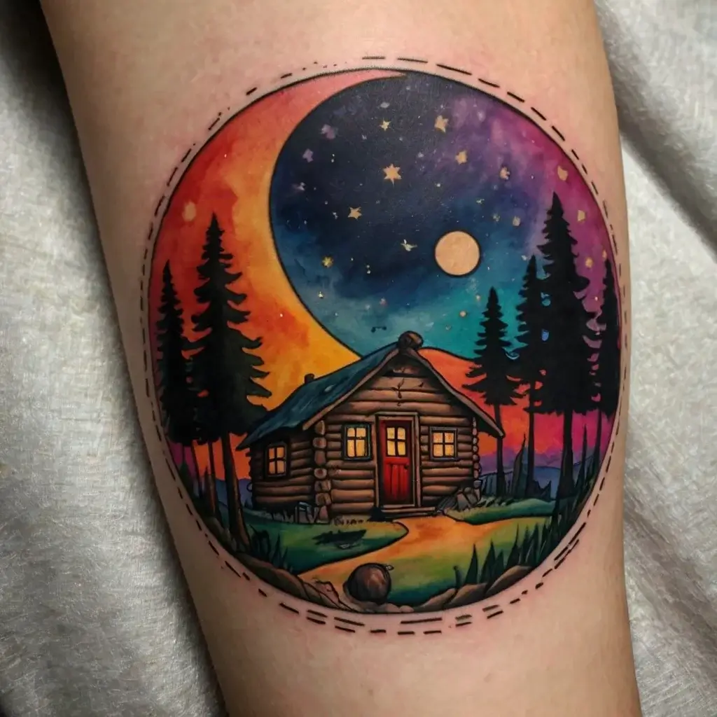 camping tattoo (24)