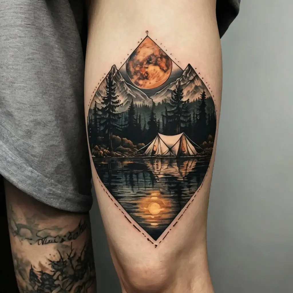 camping tattoo (27)