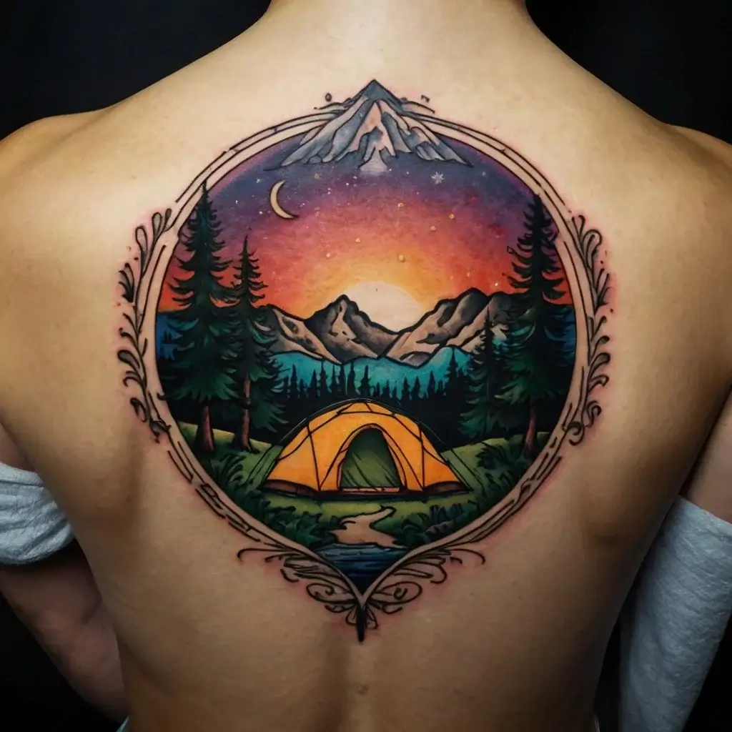 camping tattoo (36)