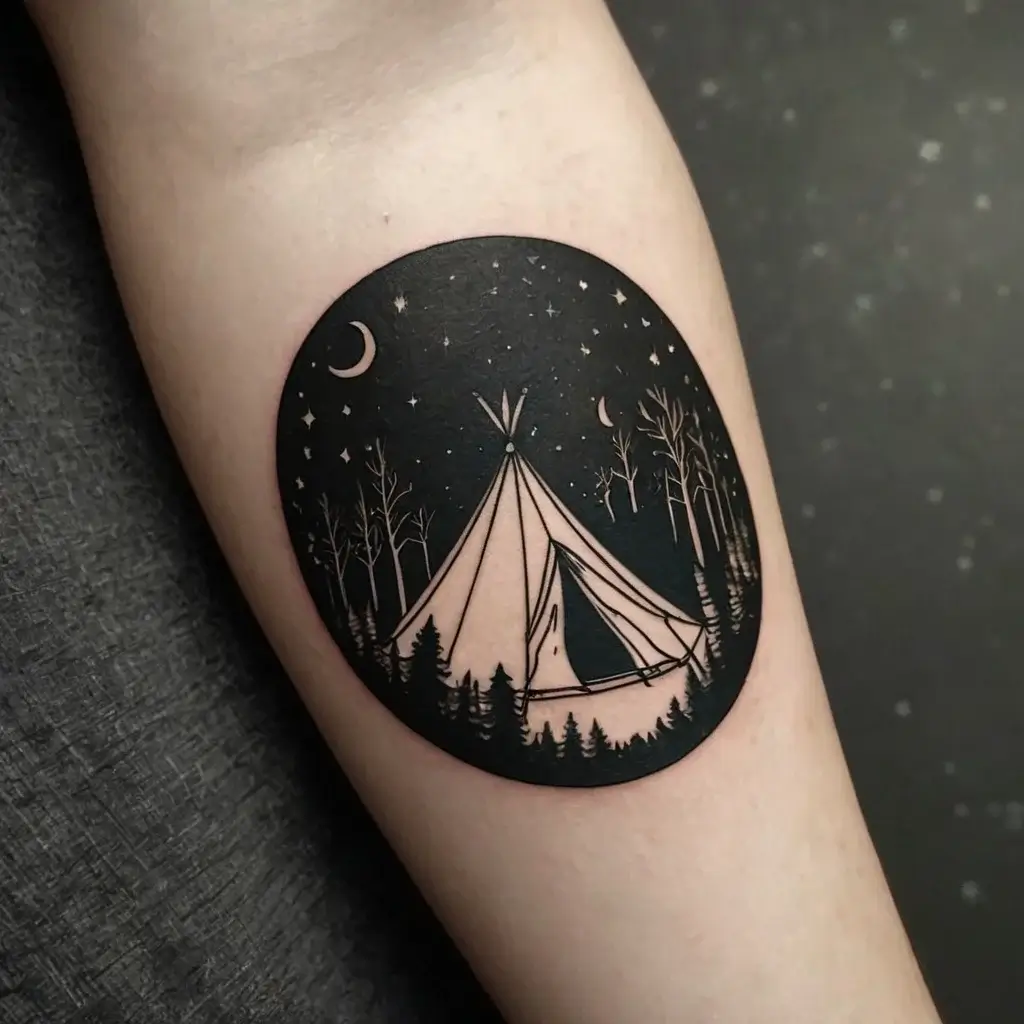 camping tattoo (40)