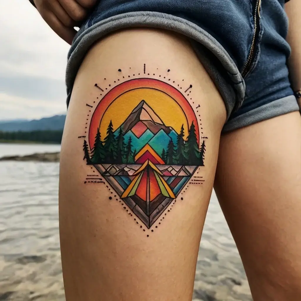 camping tattoo (43)