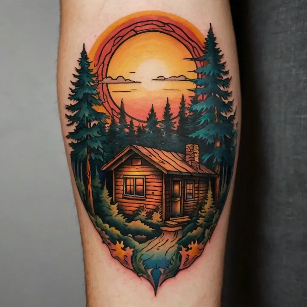 camping tattoo (44)