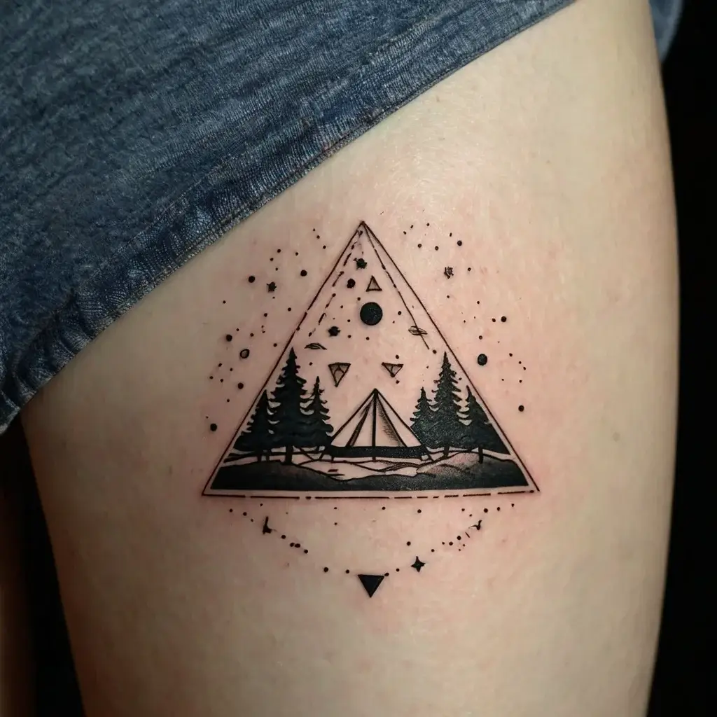 camping tattoo (47)