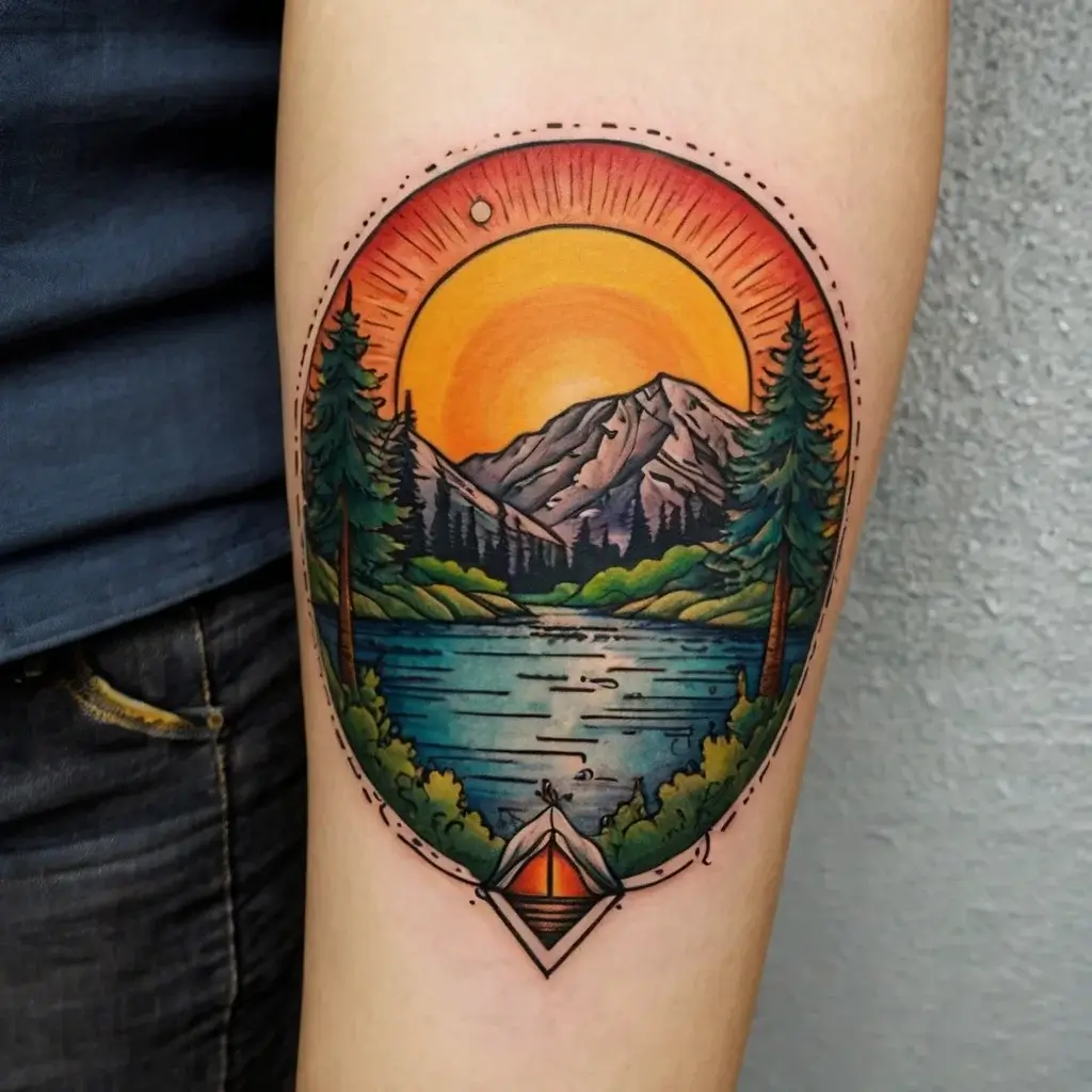 camping tattoo (48)