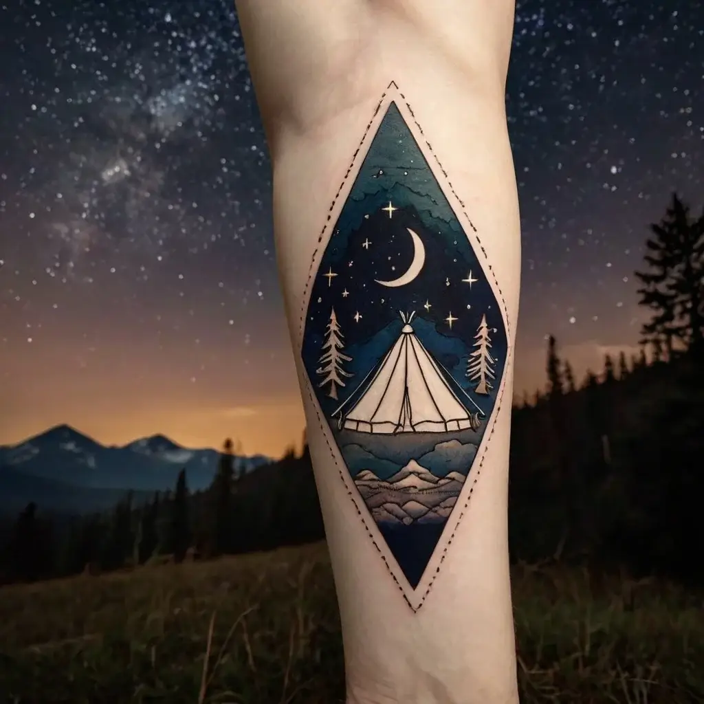 camping tattoo (51)