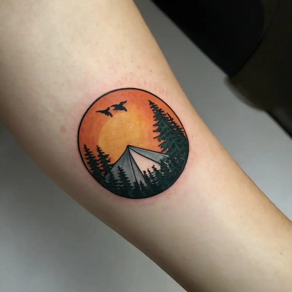 camping tattoo (53)