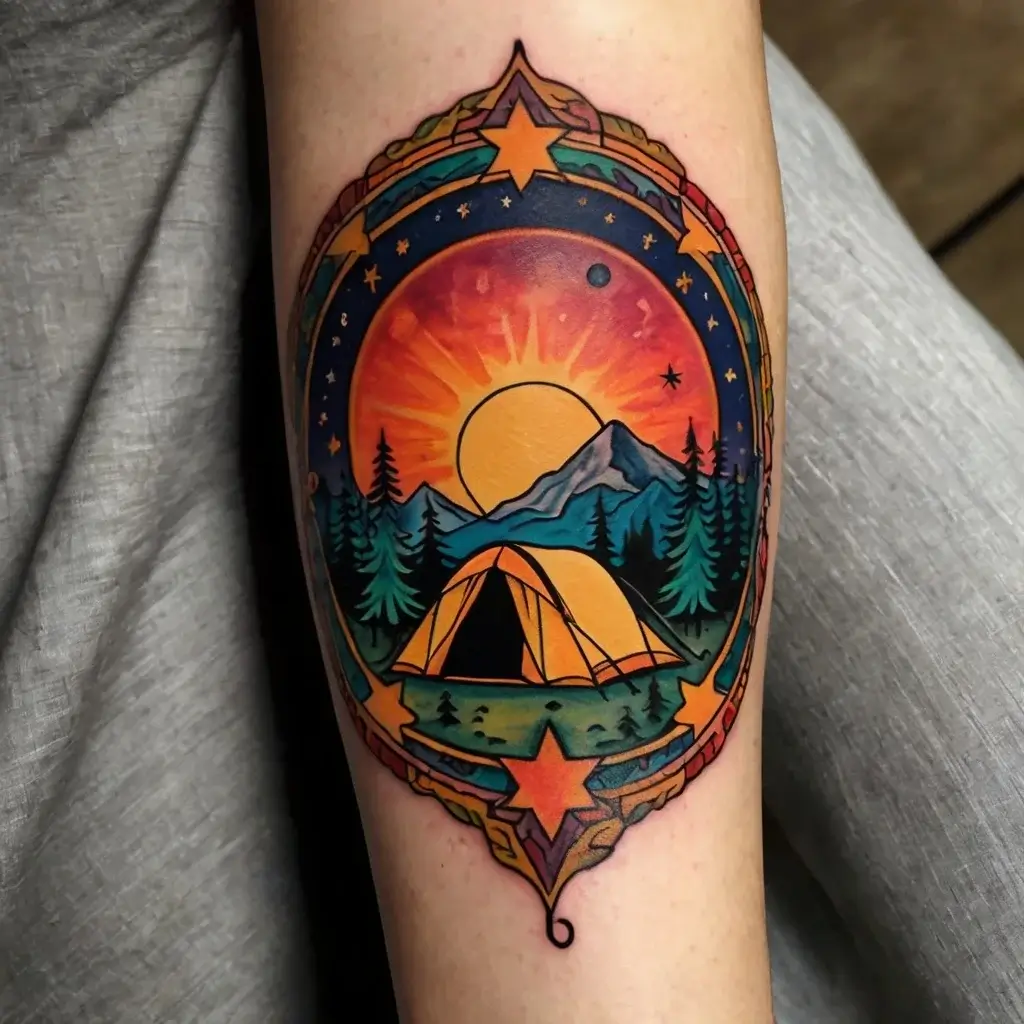 camping tattoo (64)