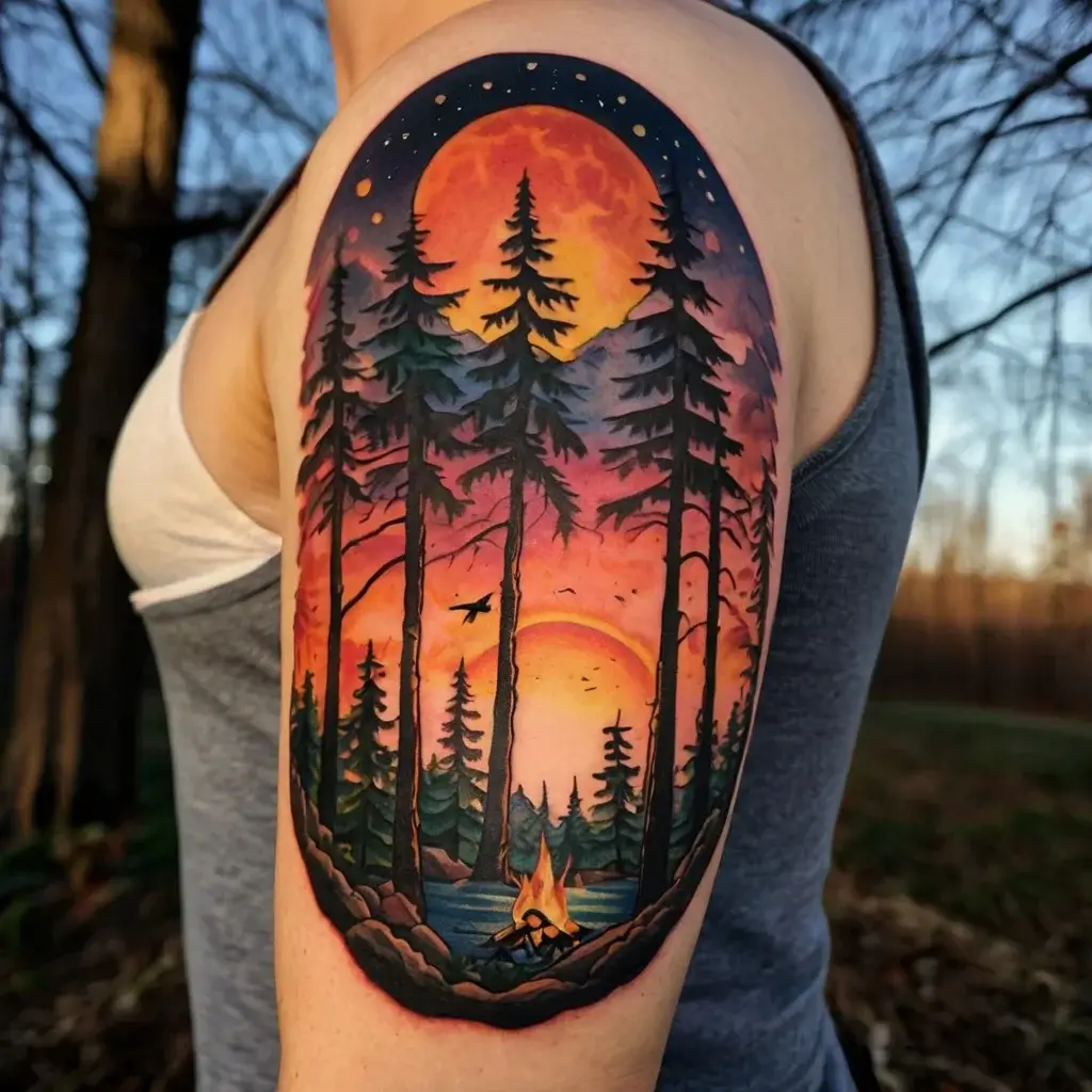 camping tattoo (71)