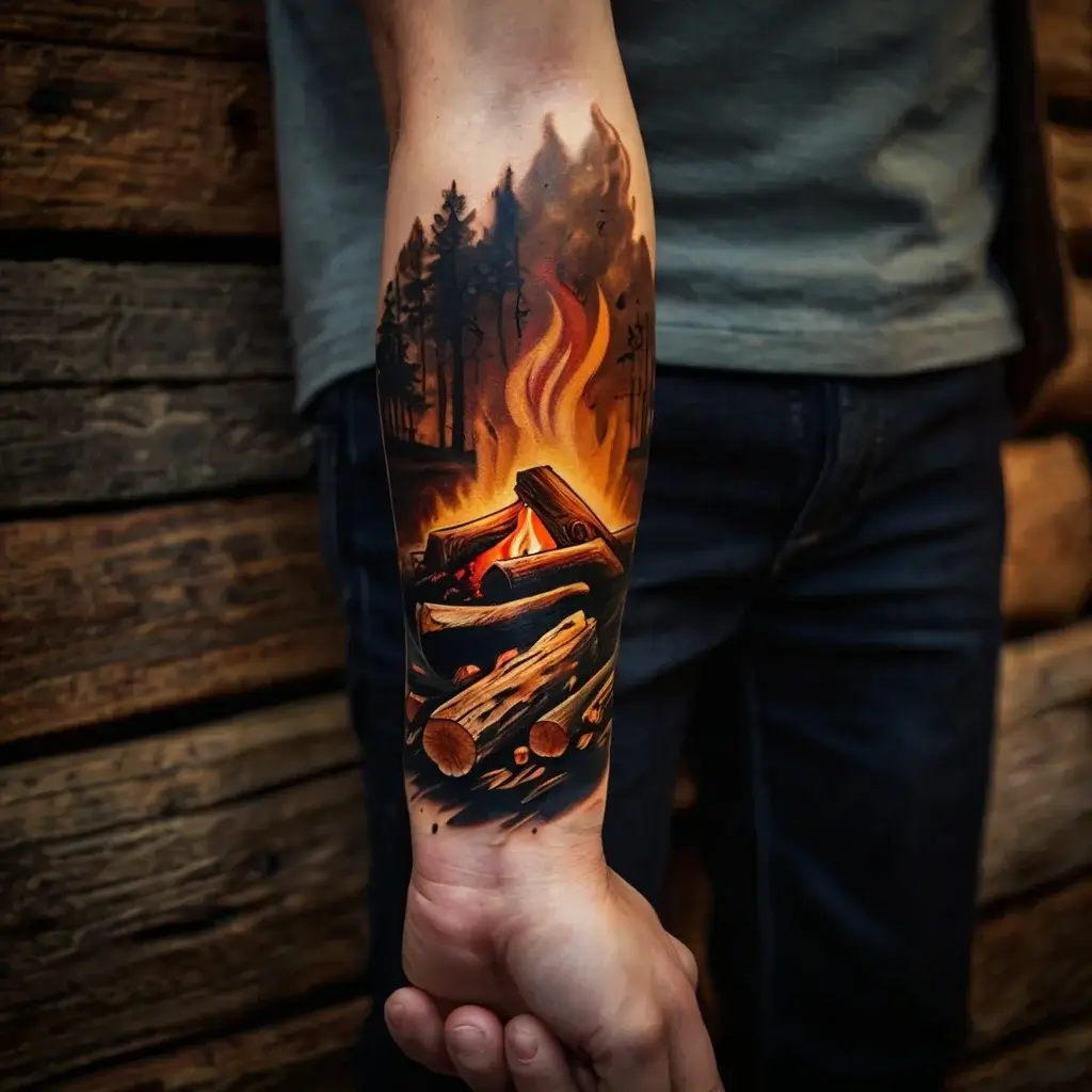 camping tattoo (74)