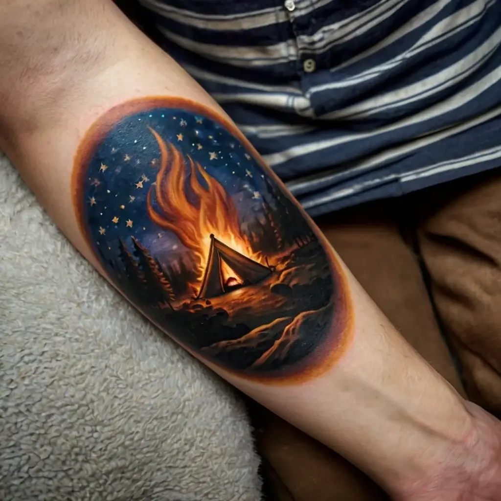 camping tattoo (75)