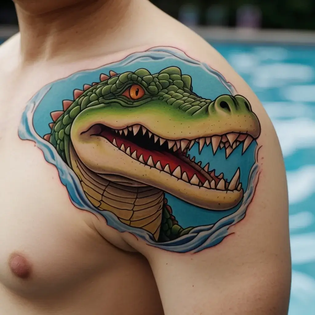 crocodile tattoo (50)