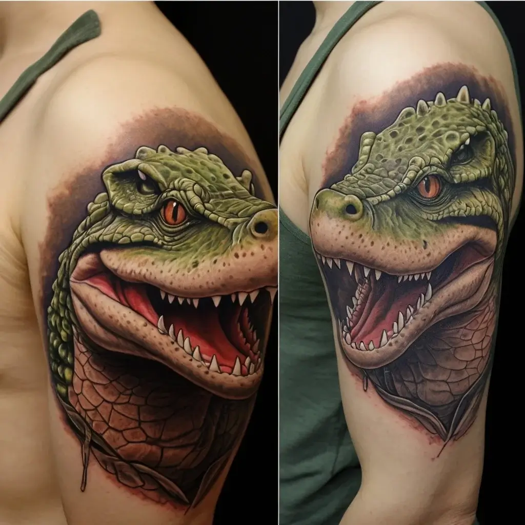 crocodile tattoo (75)