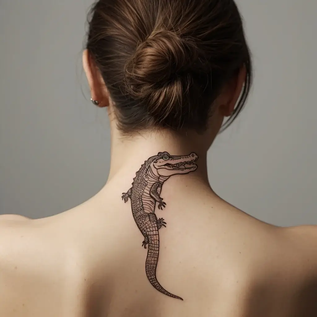 crocodile tattoo (90)