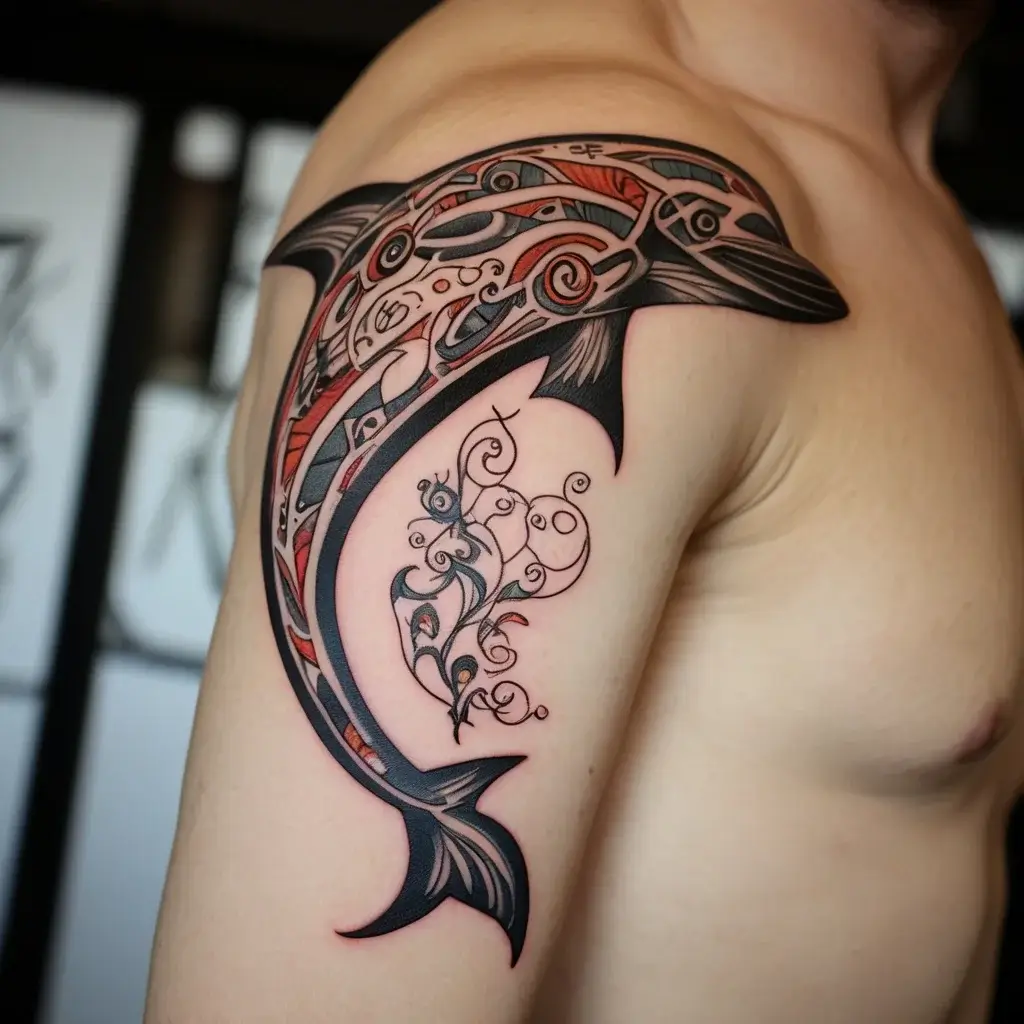 dolphin tattoo (60)