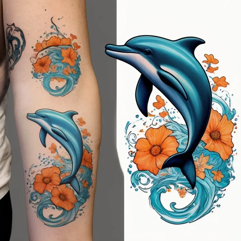 dolphin tattoo (70)