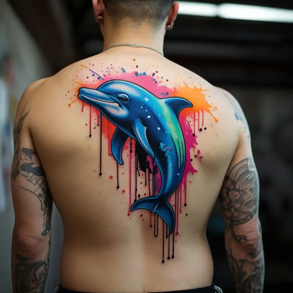 dolphin tattoo (74)