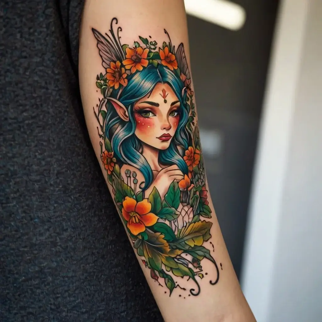 fairy forest tattoo (65)