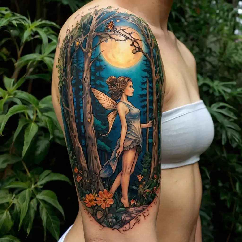 fairy forest tattoo (69)