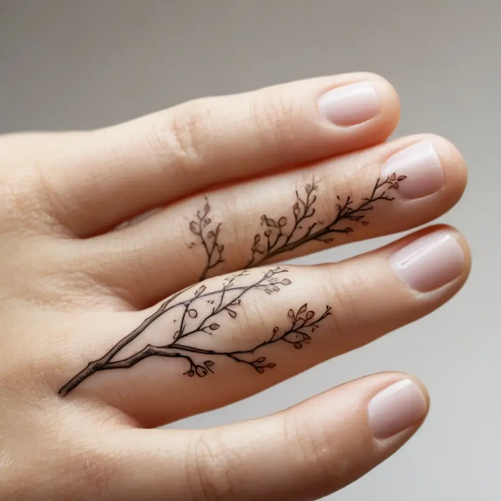 feminine finger tattoo (14)