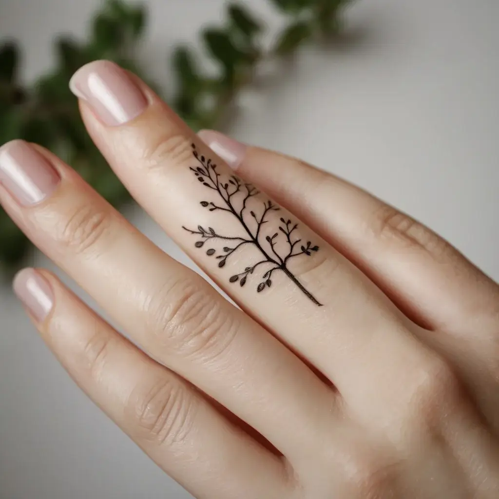 feminine finger tattoo (15)