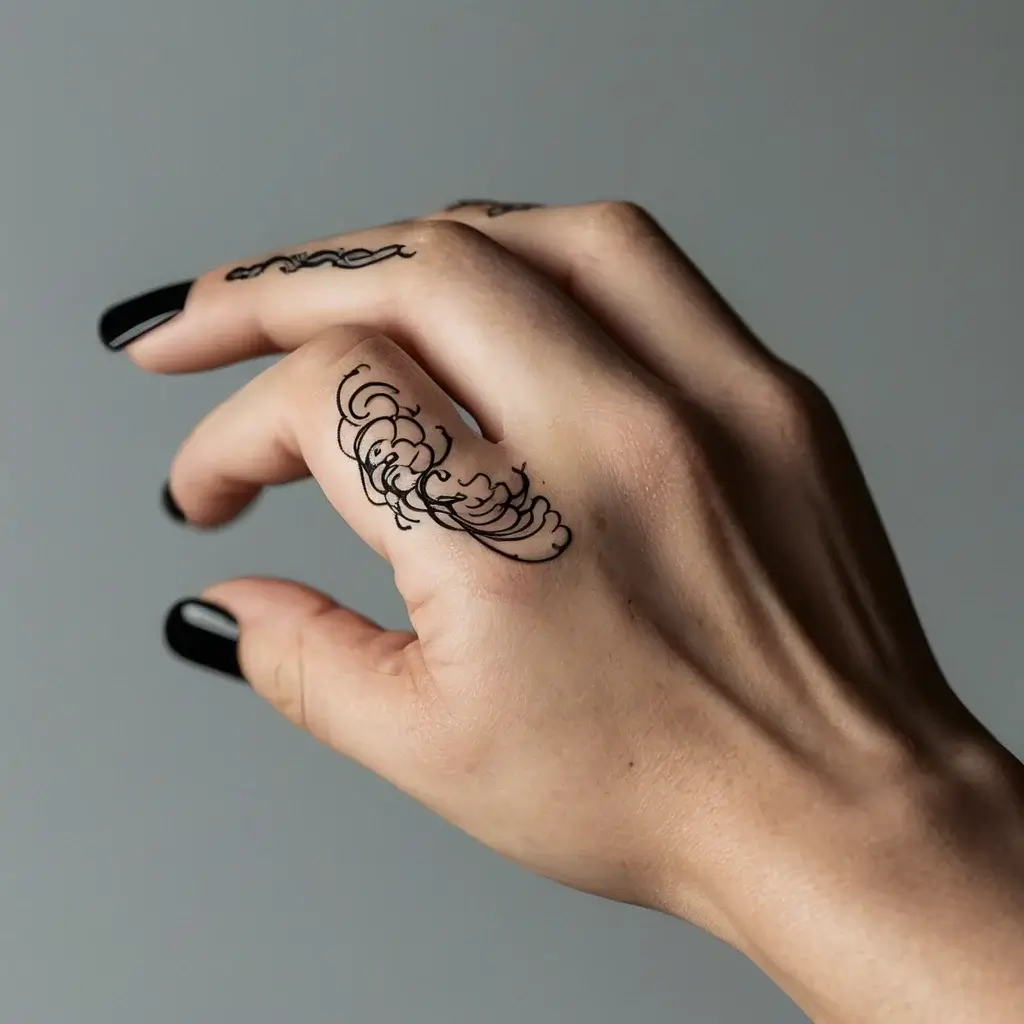 feminine finger tattoo (35)