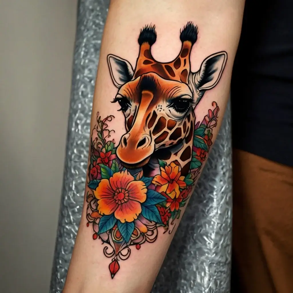 giraffe tattoos (40)