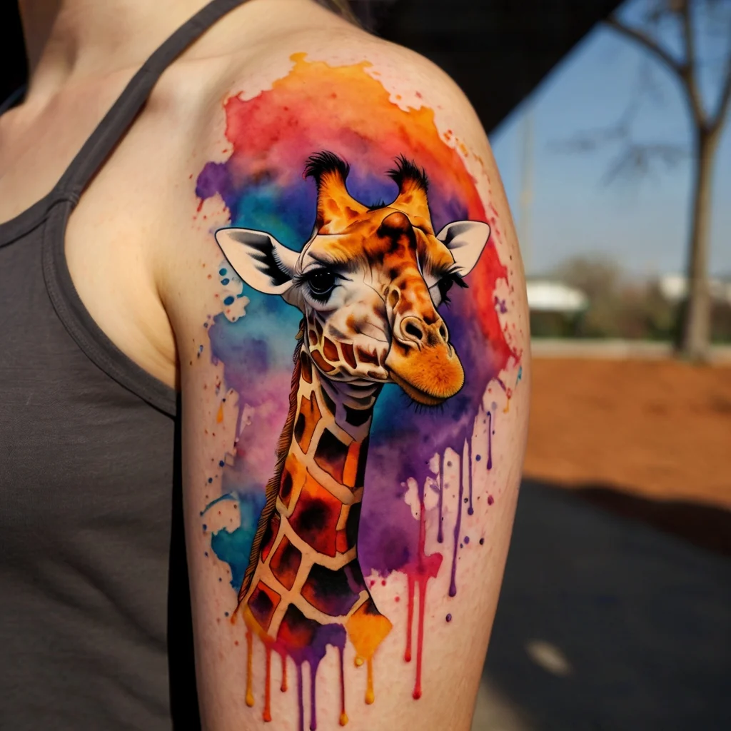 giraffe tattoos (50)