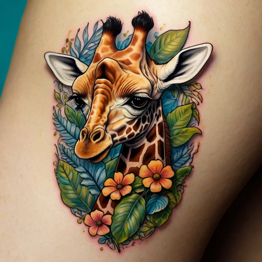 giraffe tattoos (57)