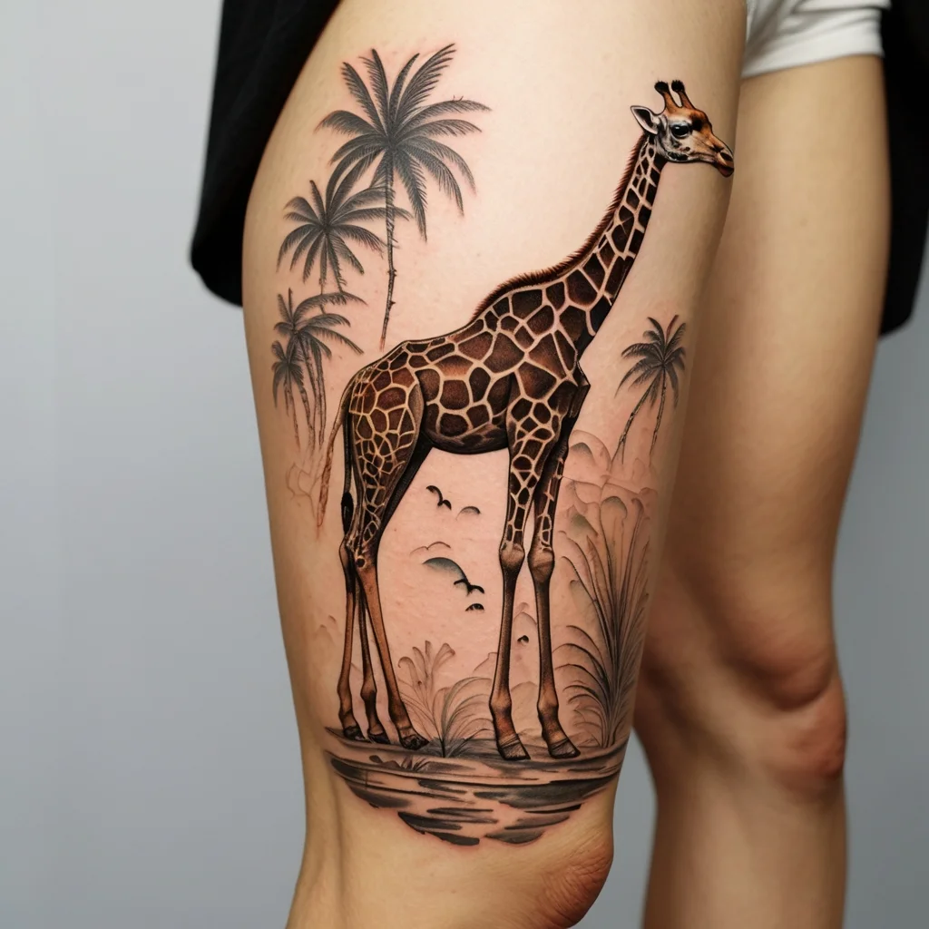 giraffe tattoos (60)