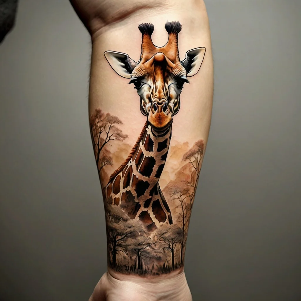 giraffe tattoos (65)