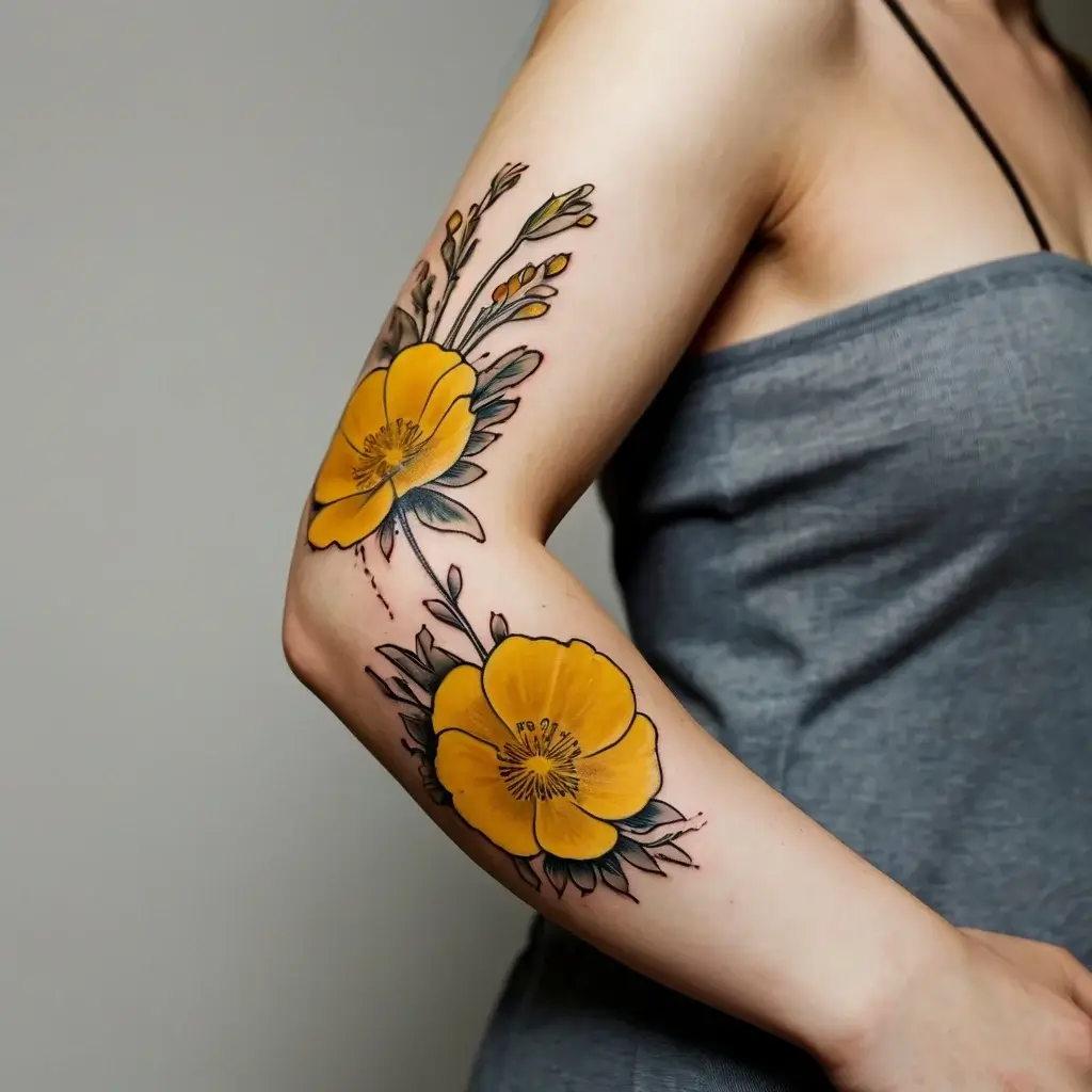 hbtat2-buttercup-flower-tattoos (6)