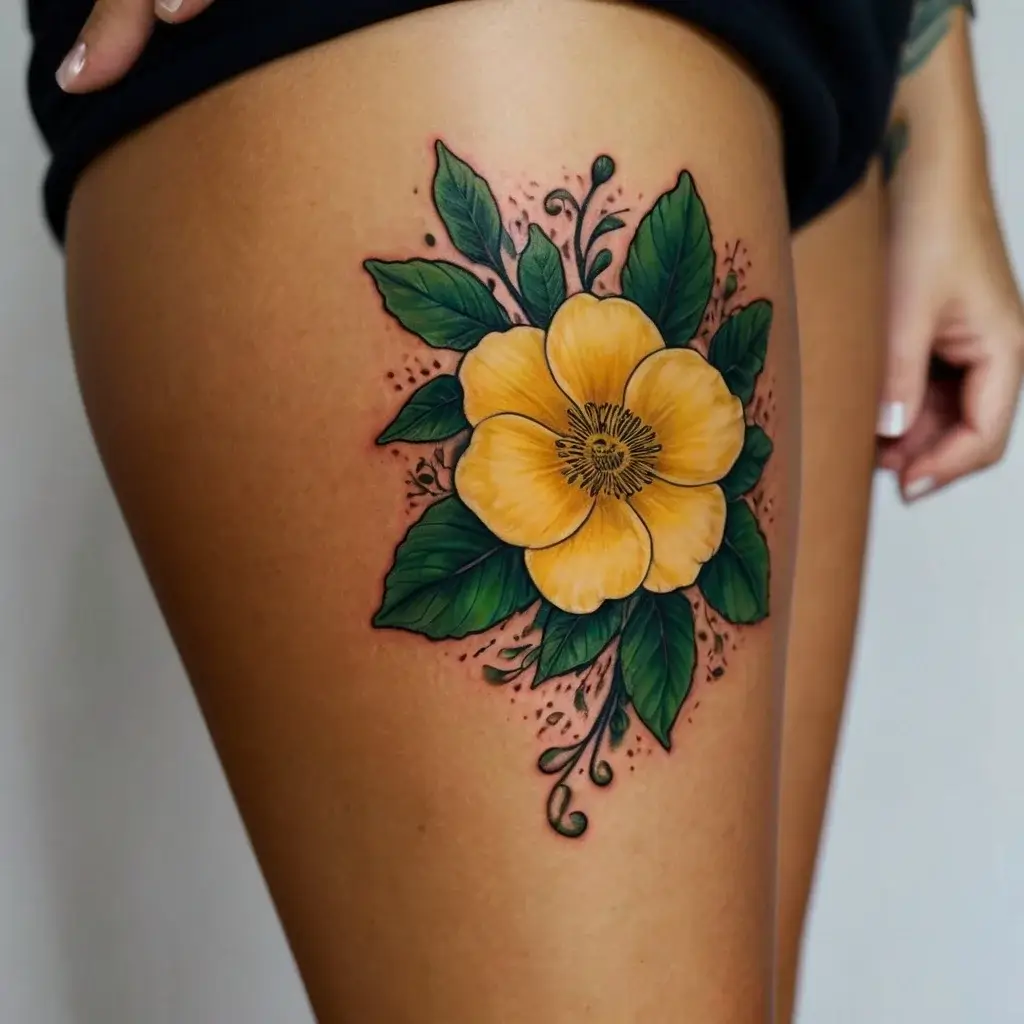 hbtat2-buttercup-flower-tattoos (7)