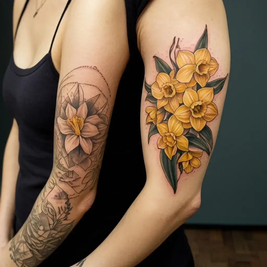 Daffodil Tattoos Meaning Significance 154 Designs HBTat2